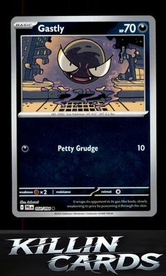 Reverse Holofoil Gastly 054/094 Pokemon Common ME02: Phantasmal Flames Card NM