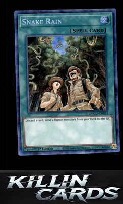 1st Edition Snake Rain (CR) ANGU-EN051 YuGiOh Collector's Rare Ancient Guardians