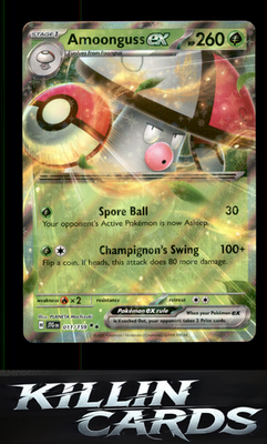 Amoonguss ex 011/159 Pokemon Double Rare SV09: Journey Together Card NM
