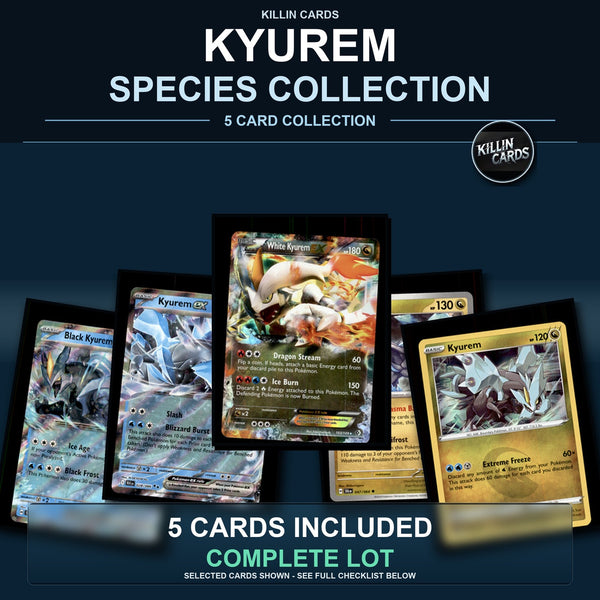 Pokemon TCG Kyurem Species Collection 5 Different Cards