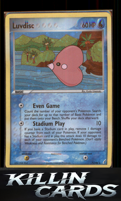 Luvdisc 7/100 Pokemon Holo Rare EX Crystal Guardians Card NM