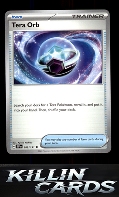 Tera Orb 189/191 Pokemon Uncommon SV08: Surging Sparks Card NM