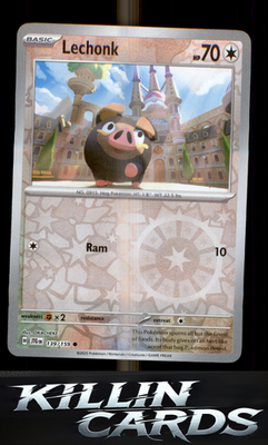 Reverse Holofoil Lechonk 139/159 Pokemon Common SV09: Journey Together Card NM