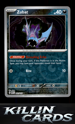 Reverse Holofoil Zubat 041/165 Pokemon Common SV: Scarlet & Violet 151 Card NM