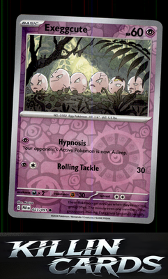 Reverse Holofoil Exeggcute 023/091 Pokemon Common SV: Paldean Fates Card NM