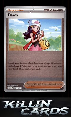 Reverse Holofoil Dawn 087/094 Pokemon Uncommon ME02: Phantasmal Flames Card NM