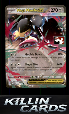 Mega Mawile ex - 094/132 094/132 Pokemon Double Rare ME01: Mega Evolution Card N