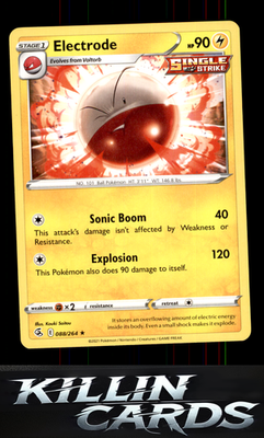 Electrode 088/264 Pokemon Rare SWSH08: Fusion Strike Card NM