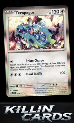Terapagos 178/217 Pokemon Rare ME: Ascended Heroes Card NM