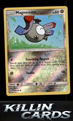 Reverse Holofoil Magnemite (80) 80/156 Pokemon Common SM - Ultra Prism Card NM