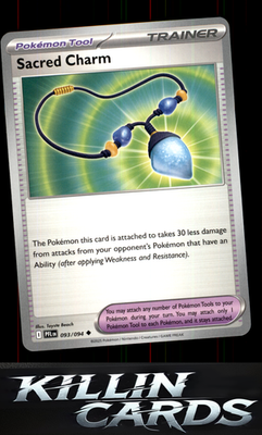 Sacred Charm - 093/094 093/094 Pokemon Uncommon ME02: Phantasmal Flames Card NM