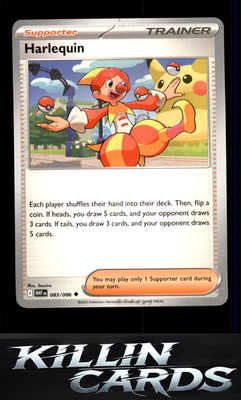 Harlequin 083/086 Pokemon Uncommon SV: White Flare Card LP