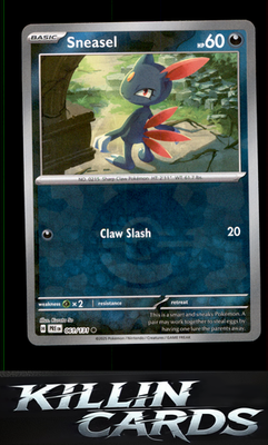 Sneasel 061/131 Pokemon Common SV: Prismatic Evolutions Card NM