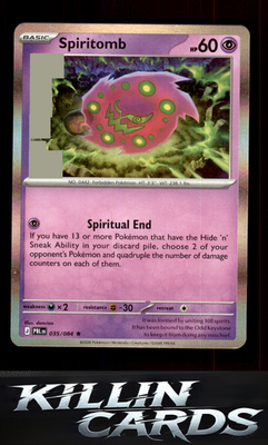 Spiritomb 035/084 Pokemon Rare ME05: Pitch Black Card NM