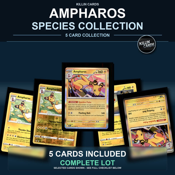 Pokemon TCG Ampharos Species Collection 5 Different Cards