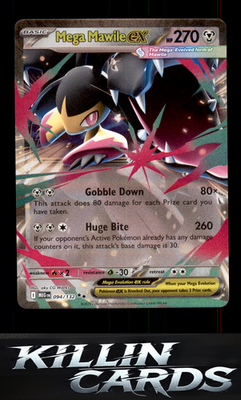 Mega Mawile ex - 094/132 094/132 Pokemon Double Rare ME01: Mega Evolution Card N