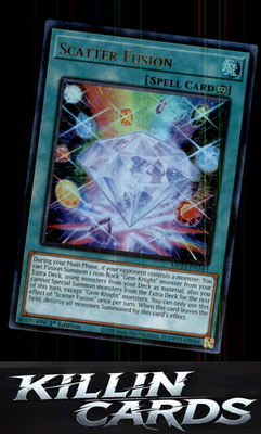 1st Edition Scatter Fusion MP23-EN140 YuGiOh Ultra Rare 25th Anniversary Tin: Du