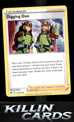 Digging Duo 126/159 Pokemon Uncommon SWSH: Crown Zenith Card NM