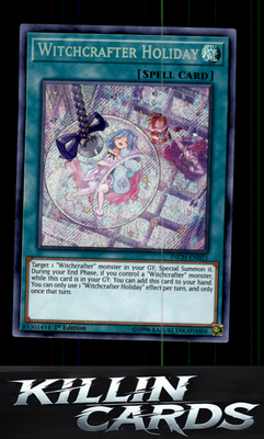1st Edition Witchcrafter Holiday INCH-EN021 YuGiOh Secret Rare The Infinity Chas