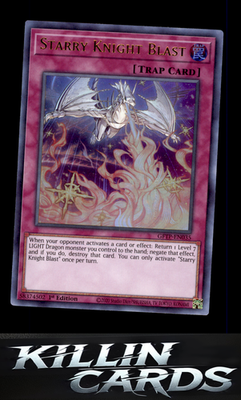 1st Edition Starry Knight Blast GFTP-EN035 YuGiOh Ultra Rare Ghosts From the Pas