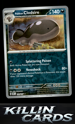Reverse Holofoil Paldean Clodsire - 129/197 129/197 Pokemon Uncommon SV03: Obsid