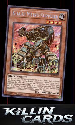 1st Edition Koa'ki Meiru Supplier BLCR-EN080 YuGiOh Secret Rare Battles of Legen