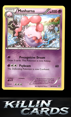 Musharna 40/101 Pokemon Uncommon Plasma Blast Card LP
