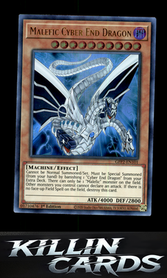 1st Edition Malefic Cyber End Dragon GFP2-EN101 YuGiOh Ultra Rare Ghosts From th