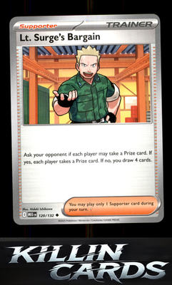 Lt. Surge's Bargain - 120/132 120/132 Pokemon Uncommon ME01: Mega Evolution Card