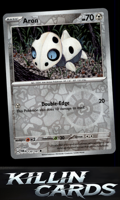 Reverse Holofoil Aron 120/167 Pokemon Common SV06: Twilight Masquerade Card NM
