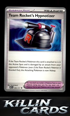 Team Rocket's Hypnotizer 206/217 Pokemon Uncommon ME: Ascended Heroes Card NM