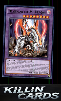 1st Edition Titaniklad the Ash Dragon SDAZ-EN043 YuGiOh Common Structure Deck: A