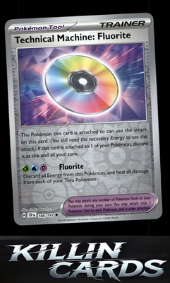 Reverse Holofoil Technical Machine: Fluorite 188/191 Pokemon Uncommon SV08: Surg