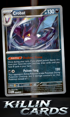 Reverse Holofoil Crobat 029/064 Pokemon Uncommon SV: Shrouded Fable Card NM