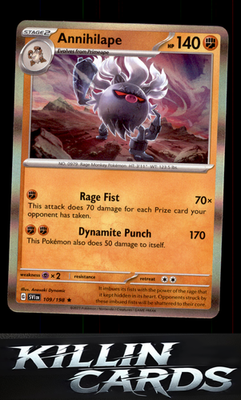 Annihilape 109/198 Pokemon Rare SV01: Scarlet & Violet Base Set Card NM
