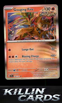 Gouging Fire 038/191 Pokemon Rare SV08: Surging Sparks Card NM