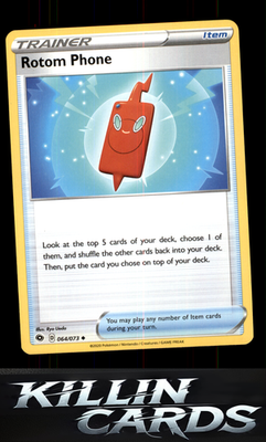 Rotom Phone 64/73 Pokemon Uncommon Champion's Path Card NM
