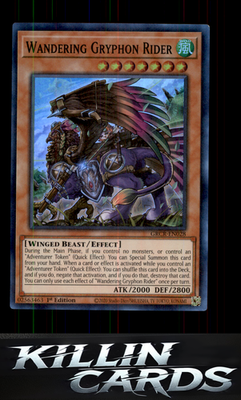 1st Edition Wandering Gryphon Rider GRCR-EN028 YuGiOh Super Rare The Grand Creat
