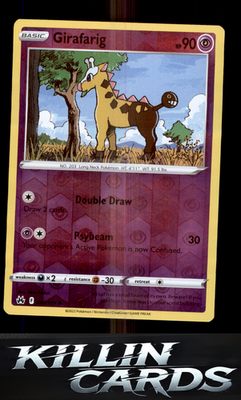 Girafarig 061/159 Pokemon Uncommon SWSH: Crown Zenith Card NM
