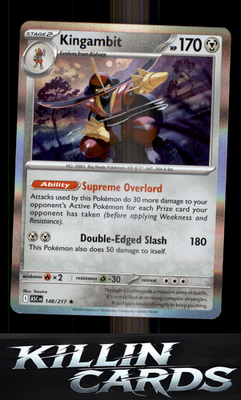 Kingambit 148/217 Pokemon Rare ME: Ascended Heroes Card NM