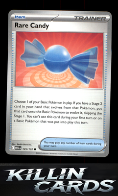 Rare Candy - 125/132 125/132 Pokemon Common ME01: Mega Evolution Card NM