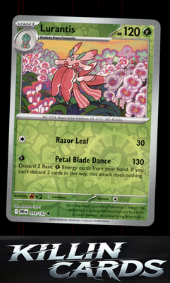 Reverse Holofoil Lurantis 014/182 Pokemon Uncommon SV10: Destined Rivals Card NM