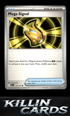 Mega Signal 193/217 Pokemon Common ME: Ascended Heroes Card NM