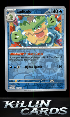 Reverse Holofoil Ludicolo 037/159 Pokemon Rare SV09: Journey Together Card NM