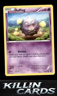 Koffing 27/124 Pokemon Common XY - Fates Collide Card LP