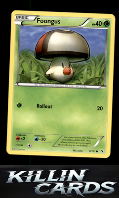 Foongus 9/101 Pokemon Common Noble Victories Card LP