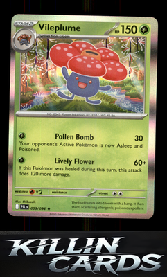 Vileplume 003/094 Pokemon Rare ME02: Phantasmal Flames Card NM