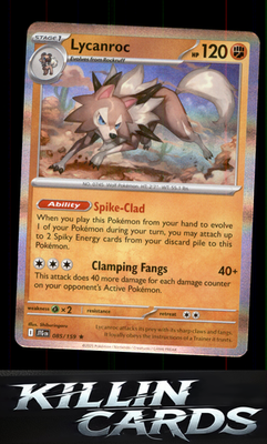 Lycanroc - 085/159 085/159 Pokemon Rare SV09: Journey Together Card NM