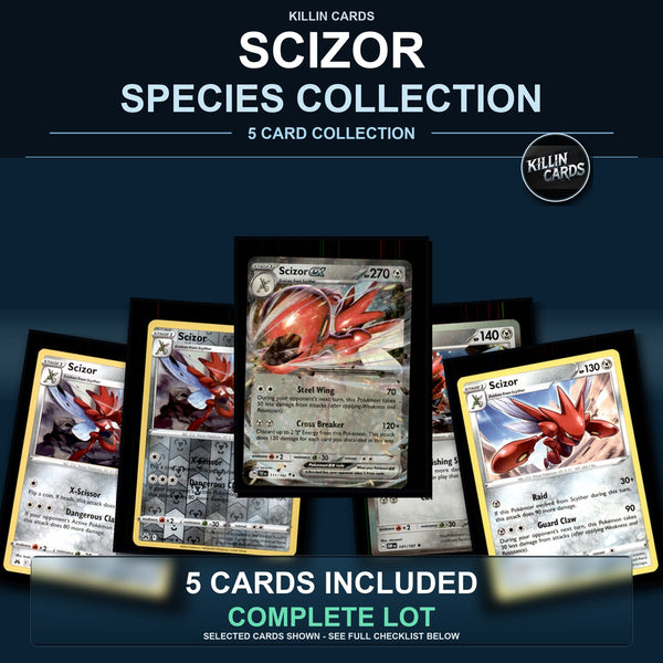 Pokemon TCG Scizor Species Collection 5 Different Cards