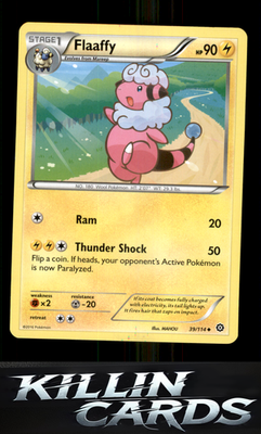 Flaaffy 39/114 Pokemon Uncommon XY - Steam Siege Card NM